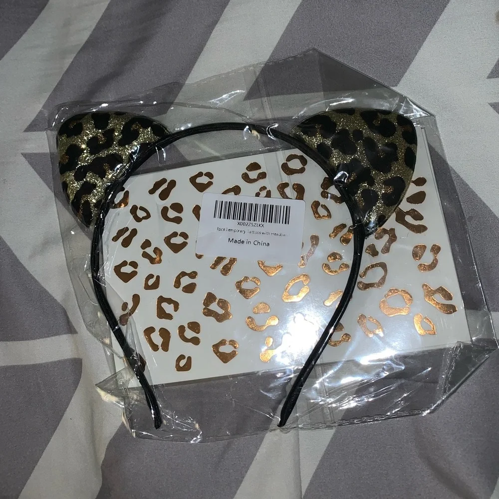 Cheetah Ears and Stickers